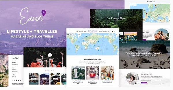 Eaven Travel Blog WordPress Theme