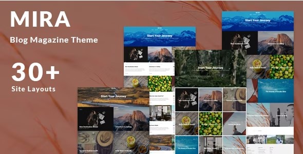 Mira Travel Blog WordPress Theme