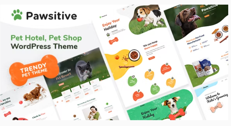 Pawsitive Pet shop WordPress Theme