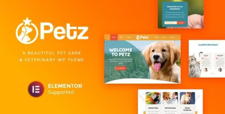 Petz Pet shop WordPress Theme