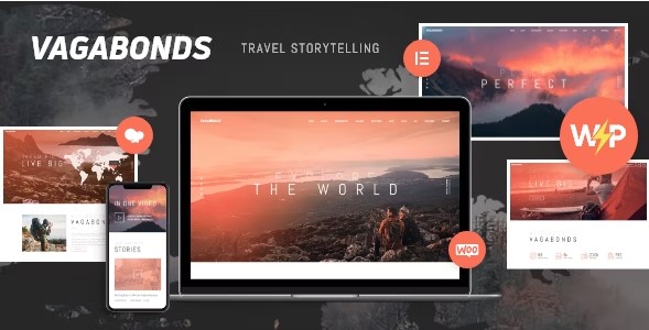 Vagabonds Travel Blog WordPress Theme