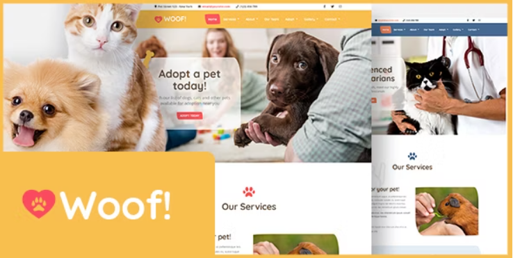 Woof Pet Shop WordPress Theme